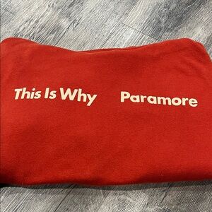 Paramore 2022 tour orange Red 'This Is Why' Paramore Sweatshirt hoodie